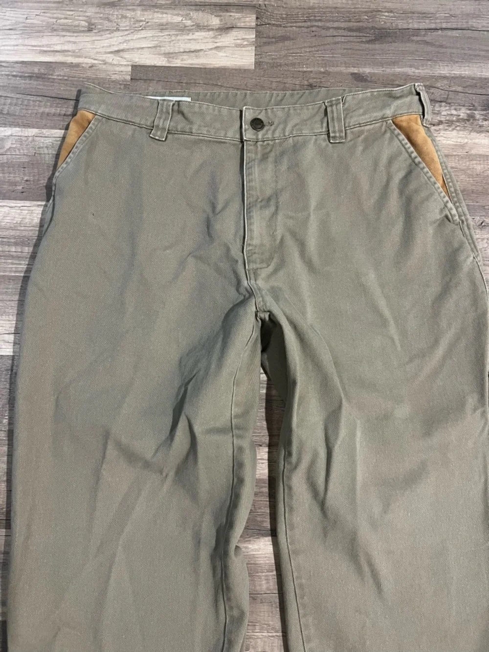 Orvis Men’s 100% Cotton Beige Khaki Outdoor Work Pants Size 34